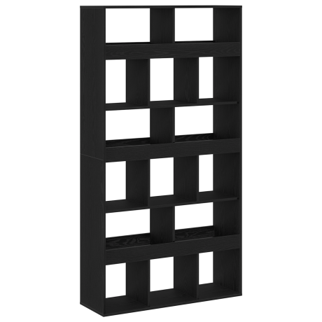 vidaXL Plantenstandaard 100x33x187,5 cm bewerkt hout zwart eikenkleur afbeelding2 - 1