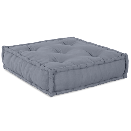 vidaXL Poef modulair 70x70x36 cm stof grijs afbeelding2 - 1