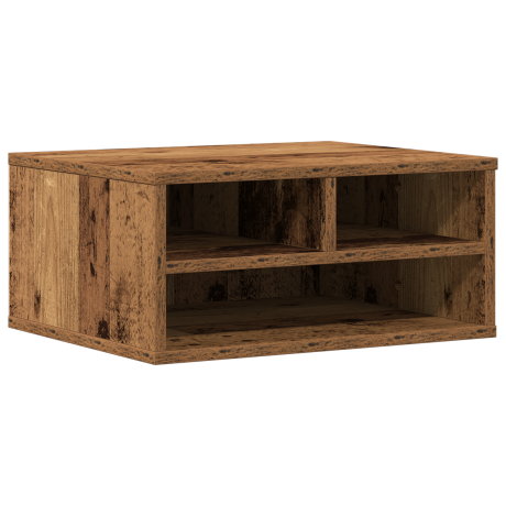 vidaXL Printerstandaard 49x40x22,5 cm bewerkt hout oud houtkleurig afbeelding2 - 1