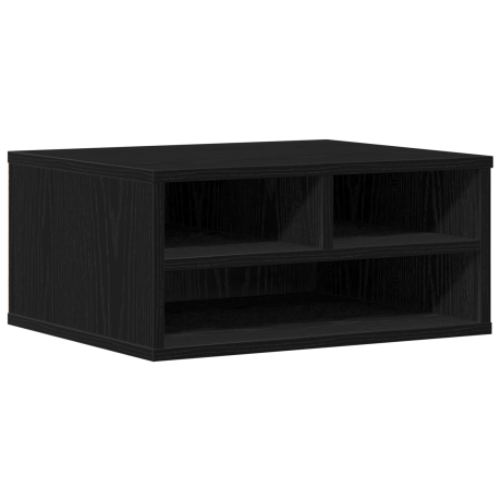 vidaXL Printerstandaard 49x40x22,5 cm bewerkt hout zwart eikenkleurig afbeelding2 - 1