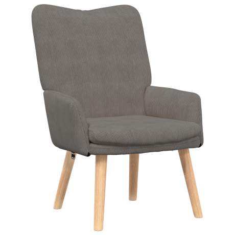 vidaXL Fauteuil Lichtgrijs 63 x 67 x 94 cm Stof afbeelding2 - 1