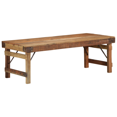 vidaXL Salontafel 110x55x40 cm Massief Gerecycled Hout afbeelding2 - 1