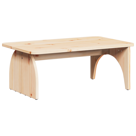vidaXL Salontafel Naturel 80 x 50 x 31 cm Massief grenenhout afbeelding2 - 1
