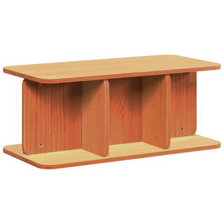 vidaXL Salontafel Wasbruin 80 x 39,5 x 33,5 cm Massief grenenhout afbeelding2 - 1