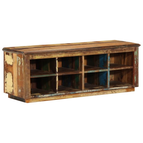 vidaXL Schoenenbank 110x35x40 cm Massief Gerecycled Hout afbeelding2 - 1
