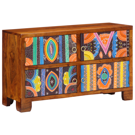 vidaXL Schoenenkast 90x35x55 cm Massief Acaciahout afbeelding2 - 1