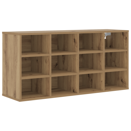 vidaXL Schoenenkast Artisan Eiken 103 x 30 x 51 cm Bewerkt hout afbeelding2 - 1