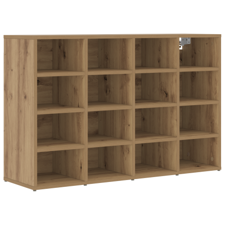 vidaXL Schoenenkast Artisan Eiken 103 x 30 x 67 cm Bewerkt hout afbeelding2 - 1
