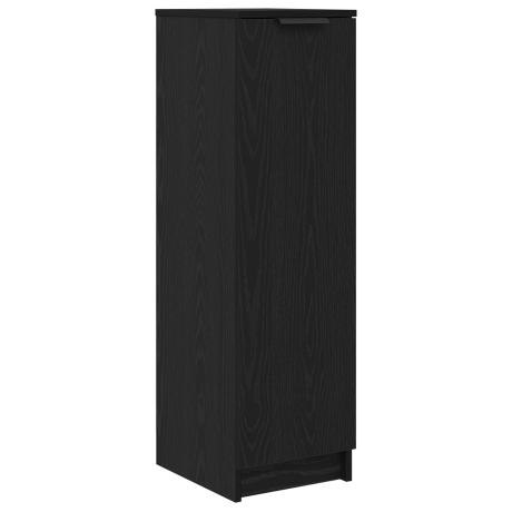 vidaXL Schoenenkast Zwart Eiken 29,5 x 35 x 101 cm Bewerkt hout afbeelding2 - 1