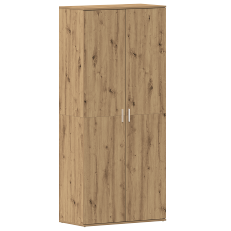 vidaXL Schoenenkast Artisan Eiken 80 x 39 x 178 cm Bewerkt hout afbeelding2 - 1