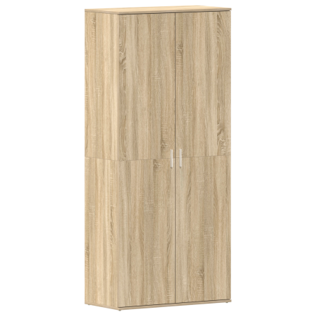 vidaXL Schoenenkast Sonoma Eiken 80 x 39 x 178 cm Bewerkt hout afbeelding2 - 1