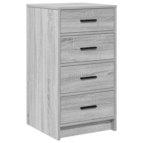 vidaXL Dressoir met lade Grijs sonoma 40 x 41 x 75 cm Bewerkt hout afbeelding2 - 1