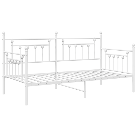 vidaXL Slaapbank 90x190 cm staal wit afbeelding2 - 1