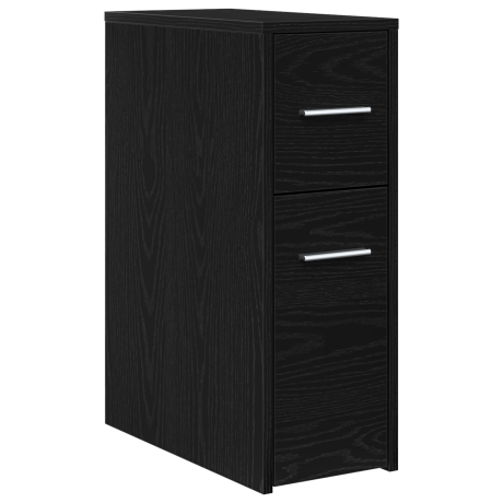 vidaXL Slimme Badkamerkast Zwart eiken 22 x 44 x 61.5 cm Spaanplaat afbeelding2 - 1