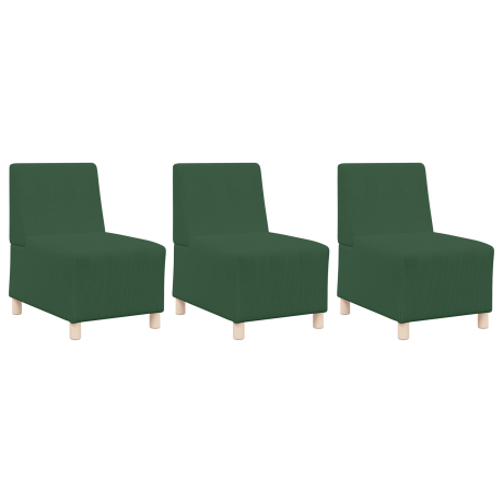 vidaXL Sofa Chiar 3 pcs Jungle groen 55 x 74 x 82 cm Katoenen stof afbeelding2 - 1