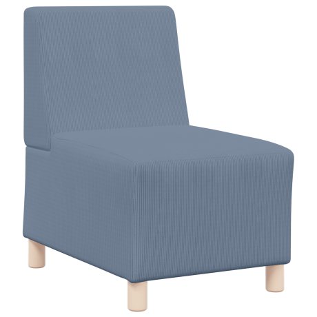 vidaXL Sofa Stoel Blauw 55 x 74 x 82 cm Katoenen stof afbeelding2 - 1