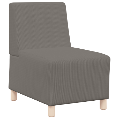 vidaXL Sofa Stoel Lichtgrijs 55 x 74 x 82 cm Katoenen stof afbeelding2 - 1