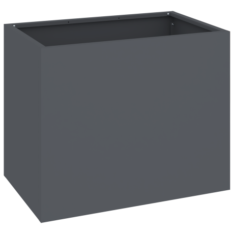 vidaXL Tuin Bloempot Antraciet 50 x 32 x 40 cm Koudgewalst staal afbeelding2 - 1