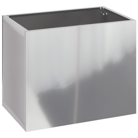 vidaXL Tuin Bloempot Zilver 50 x 32 x 40 cm Gegalvaniseerd staal afbeelding2 - 1