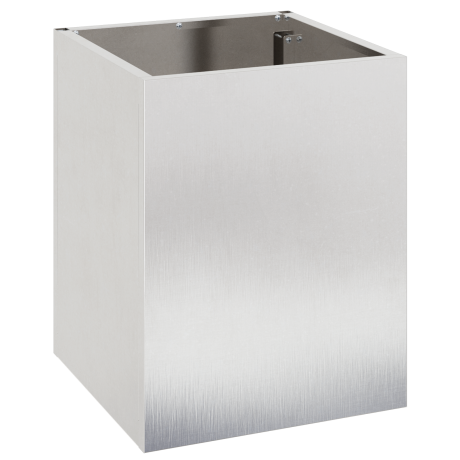vidaXL Tuin Bloempot Zilver 50 x 32 x 40 cm Roestvrijstaal afbeelding2 - 1