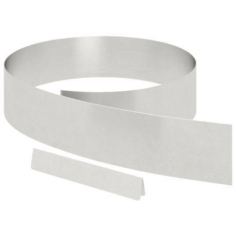 vidaXL Tuin Grasperkafwerking Zilver 450 x 15 cm Roestvrij staal afbeelding2 - 1