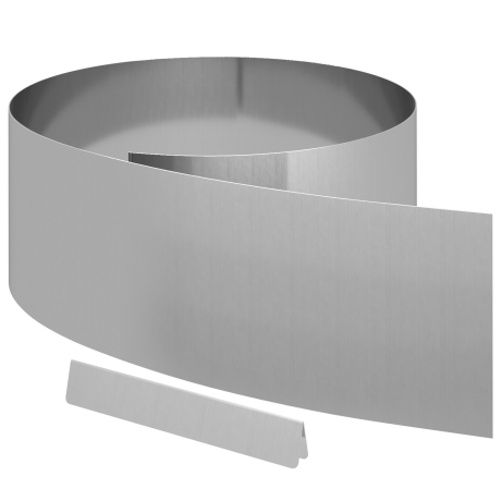 vidaXL Tuin Grasperkafwerking Zilver 450 x 25 cm Gegalvaniseerd staal afbeelding2 - 1