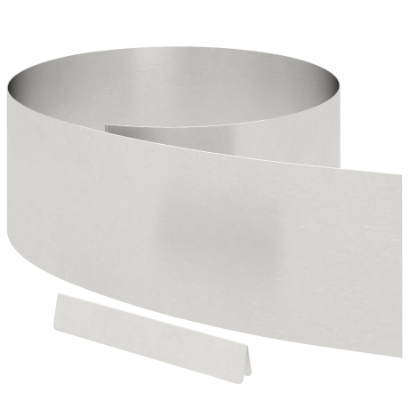 vidaXL Tuin Grasperkafwerking Zilver 450 x 25 cm Roestvrij staal afbeelding2 - 1