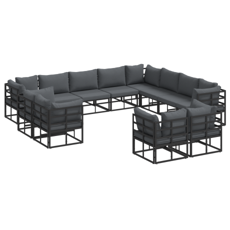 vidaXL Tuin Sofa Set met kussen 12 pcs afbeelding2 - 1