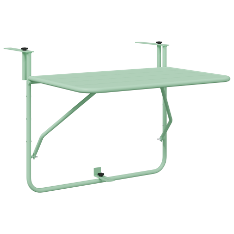 vidaXL Tuinhangtafel 60 x 39 x 50 cm staal mintgroen afbeelding2 - 1