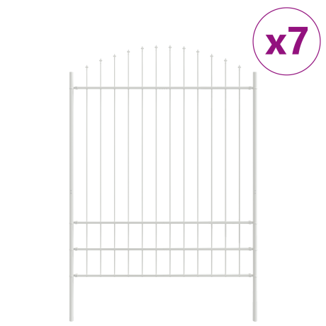 vidaXL Tuinhek 7 pcs Wit 170 x 225 cm Gepoedercoat staal afbeelding2 - 1
