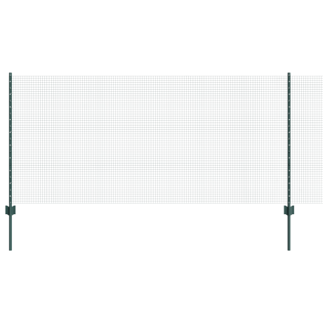 vidaXL Tuinhek Set 2 Stuks Groen Metaal 10 x 1 m Duurzaam Tuinhek afbeelding2 - 1