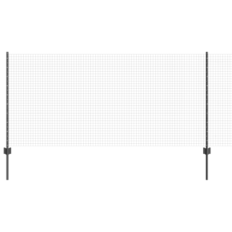 vidaXL Tuinhek Set Set van 2 Grijs Metaal 10 x 1 m Stevig Tuinhek afbeelding2 - 1