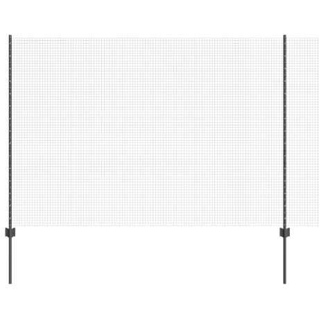 vidaXL Tuinhek Set Set van 2 Grijs Metaal 25 x 1.5 m Duurzaam afbeelding2 - 1