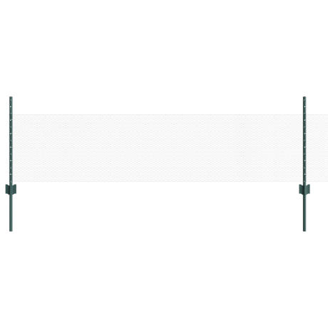 vidaXL Tuinhek Set Set van 2 Groen PVC Gecoat Roestvrijstaal 25 x 0.5 m afbeelding2 - 1