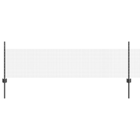 vidaXL Tuinhekje Set Set van 2 Grijs Gegalvaniseerd staal 25 x 0.5 m rol afbeelding2 - 1