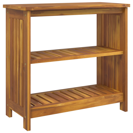 vidaXL Tuinkast met plank met opslag Bruin 75 x 35 x 70cm Massief acaciahout afbeelding2 - 1