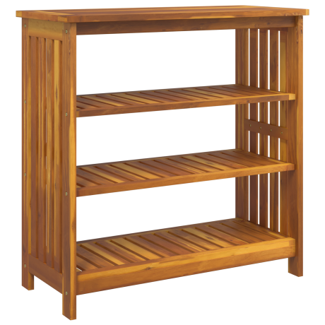 vidaXL Tuinkast met plank met opslag Bruin 75 x 35 x 70cm Massief acaciahout afbeelding2 - 1