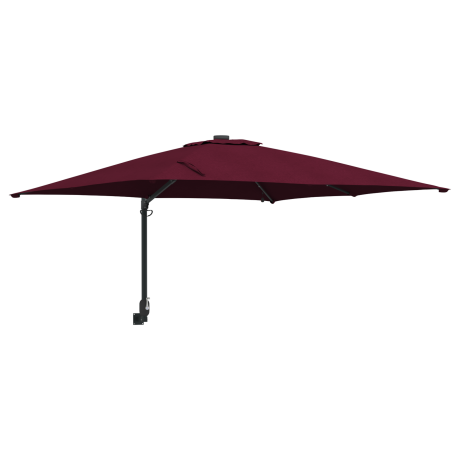 vidaXL Tuinparasol Bordeauxrood 248.5 x 247.5 x 160 cm Stof afbeelding2 - 1