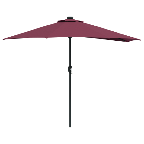 vidaXL Tuinparasol Bordeauxrood 294 x 150 x 224 cm Stof afbeelding2 - 1