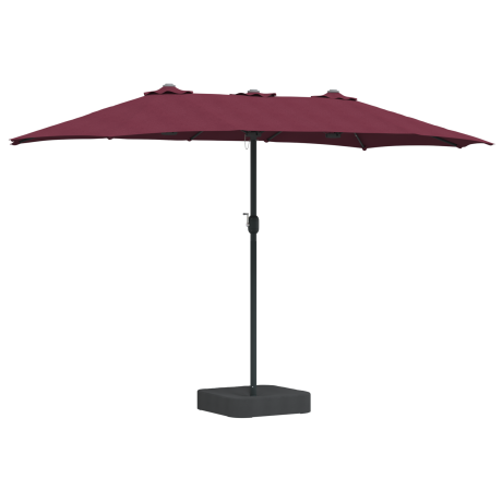 vidaXL Tuinparasol Bordeauxrood 385 x 209 x 244 cm Stof afbeelding2 - 1