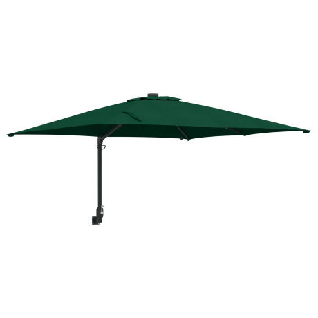 vidaXL Tuinparasol Groen 248.5 x 247.5 x 160 cm Stof afbeelding2 - 1