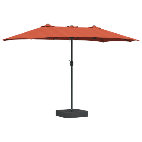 vidaXL Tuinparasol Terracotta 385 x 209 x 244 cm Stof afbeelding2 - 1