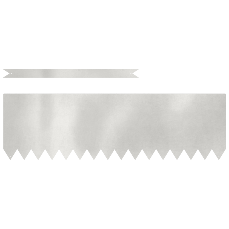 vidaXL Tuinrand 30 pcs Zilver 100 x 0,05 x 30 cm Roestvrij staal afbeelding2 - 1