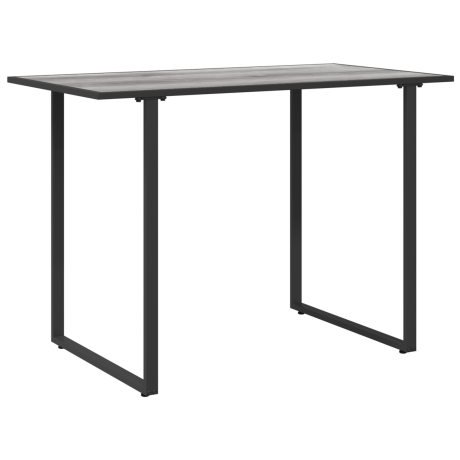 vidaXL Tuintafel 100x55x70 cm DPC en staal grijs afbeelding2 - 1