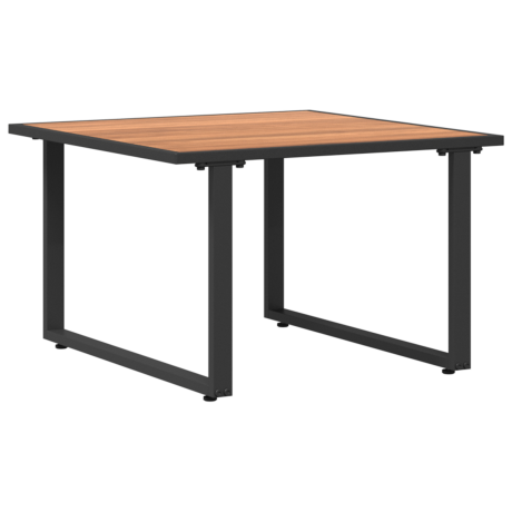 vidaXL Tuintafel 55x55x35 cm DPC en staal bruin afbeelding2 - 1