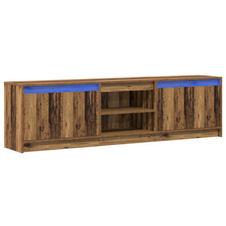 vidaXL TV-kast Bruin 180 x 34 x 50 cm Geengineerd hout en Spaanplaat afbeelding2 - 1