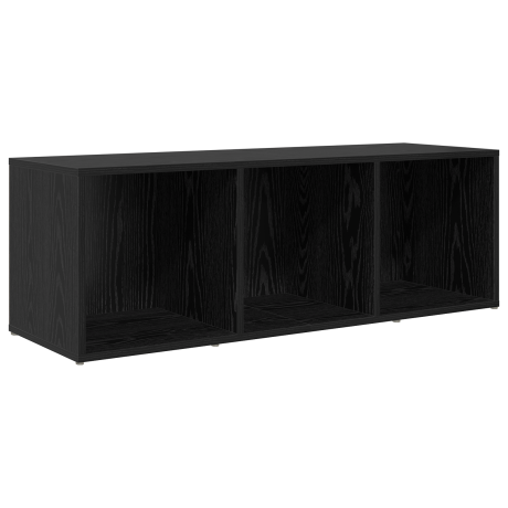 vidaXL Tv-meubelset Wandgemonteerd Zwart 72 x 35 x 37 cm Bewerkt hout afbeelding2 - 1