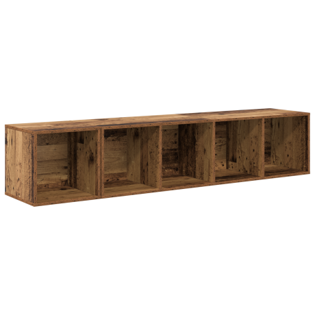 vidaXL TV-kast set 2 pcs Oud hout 37 x 37 x 142.5 cm Bewerkt hout afbeelding2 - 1