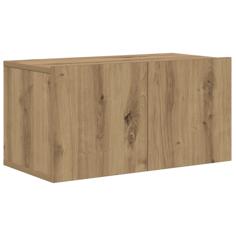 vidaXL TV Kast Set Artisan Eiken Bewerkt hout TV Kast Rechthoekig afbeelding2 - 1
