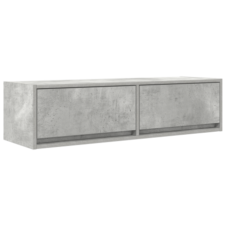 vidaXL Tv-meubel 100x31x25,5 cm bewerkt hout betongrijs afbeelding2 - 1